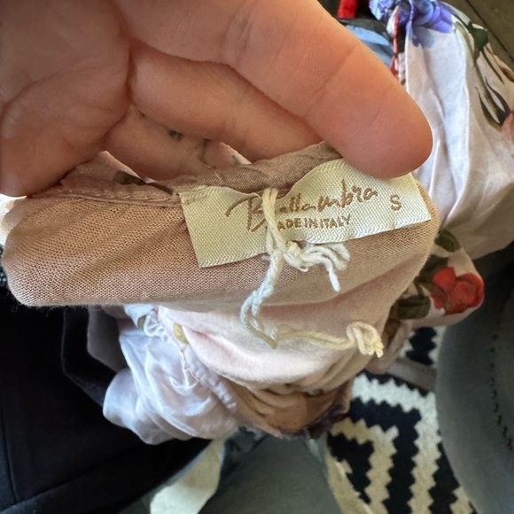 Bellambra (made in Italy) Floral Print Silk Blend Dress 3/4 Sleeve Sizes S/M - Picture 5 of 5